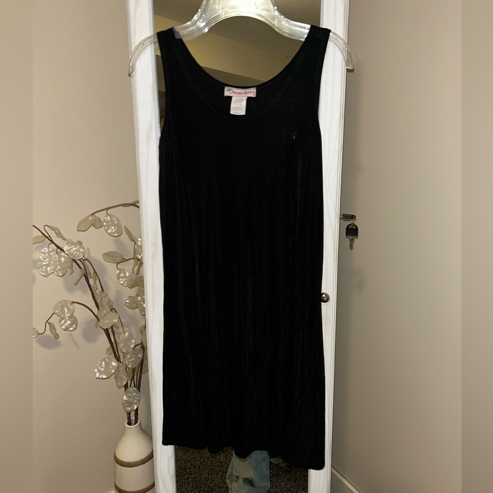Pacific beach black sheer bathing suit coverup